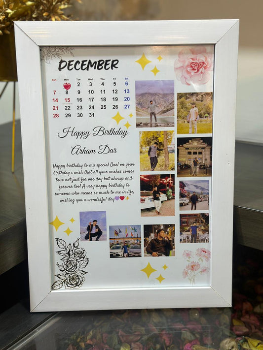 CUSOTMIZE BIRTHDAY/ANNIVERSARY PHOTO FRAME